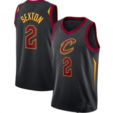 C.Cavaliers #2 Collin Sexton Jordan Brand 2020-21 Swingman Jersey Black Statement Edition Stitched American Basketball Jersey