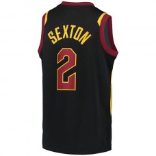 C.Cavaliers #2 Collin Sexton Jordan Brand 2020-21 Swingman Player Jersey Black Statement Edition Stitched American Basketball Jersey