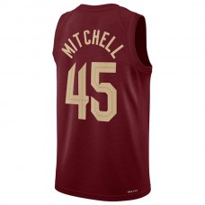 C.Cavaliers #45 Donovan Mitchell Unisex 2022-23 Swingman Jersey Icon Edition Burgundy Stitched American Basketball Jersey
