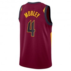 C.Cavaliers #4 Evan Mobley 2021 Draft First Round Pick Swingman Jersey Wine Icon Edition Stitched American Basketball Jersey