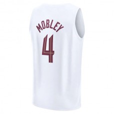 C.Cavaliers #4 Evan Mobley Fanatics Branded 2022-23 Fast Break Replica Jersey White Association Edition Stitched American Basketball Jersey