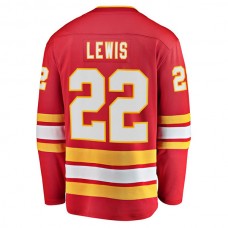 C.Flames #22 Trevor Lewis Fanatics Branded Home Breakaway Player Jersey Red Stitched American Hockey Jerseys