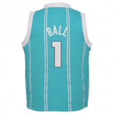 C.Hornets #1 LaMelo Ball Jordan Brand Toddler 2022-23 Replica Jersey Icon Edition Teal Stitched American Basketball Jersey
