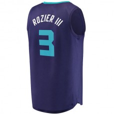 C.Hornets #3 Terry Rozier III Fanatics Branded Fast Break Replica Jersey Purple Statement Edition Stitched American Basketball Jersey