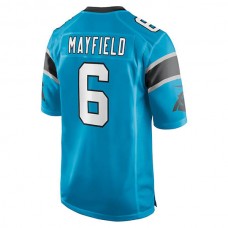 C.Panthers #6 Baker Mayfield Blue Alternate Player Game Jersey Stitched American Football Jerseys