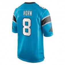 C.Panthers #8 Jaycee Horn Blue Game Jersey Stitched American Football Jerseys