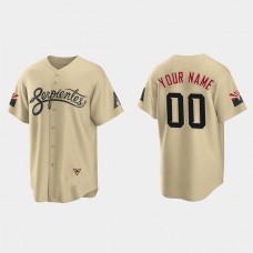 Custom 2022 Baseball Jerseys A.Diamondback Gold Stitched City Connect Jersey