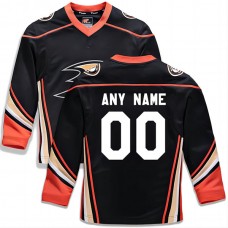 Custom A.Ducks Fanatics Branded Home Replica Custom Jersey Black Stitched American Hockey Jerseys