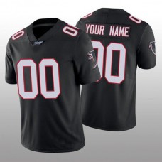 Custom A.Falcons Black Classic Limited 100th Season Jersey Stitched American Football Jerseys