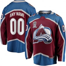 Custom C.Avalanche Fanatics Branded Home 2022 Stanley Cup Champions Breakaway Burgundy Stitched American Hockey Jerseys
