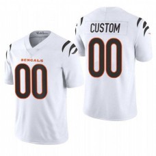 Custom C.Bengals 2021 White Vapor Untouchable Limited Stitched Jersey American Stitched Football Jerseys