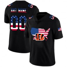 Custom C.Bengals Football Black Limited Fashion Flag Stitched Jerseys American Football Jerseys