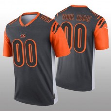 Custom C.Bengals Silver Inverted Legend Jersey Stitched American Football Jerseys