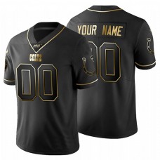 Custom IN.Colts Black Golden Limited 100 Jersey Stitched American Football Jerseys