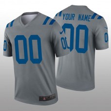 Custom IN.Colts Gray Inverted Legend Jersey Stitched American Football Jerseys