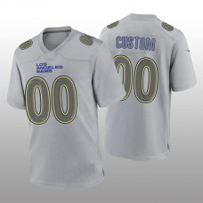 Custom LA.Rams Gray Atmosphere Game Jersey American Stitched Jersey Football Jersey