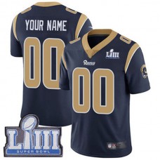 Custom LA.Rams Vapor Untouchable Super Bowl LIII Bound Elite White Road Jersey American Stitched Football Jerseys