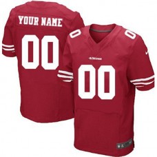 Custom SF.49ers Red Elite Jersey Stitched American Football Jerseys