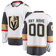 Custom V.Golden Knights Fanatics Branded Away Breakaway White Gray Stitched American Hockey Jerseys
