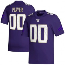 Custom W.Huskies Pick-A-Player NIL Replica Football Jersey Purple Stitched American College Jerseys