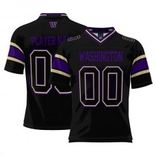 Custom W.Huskies ProSphere NIL Pick-A-Player Football Jersey Black Stitched American College Jerseys