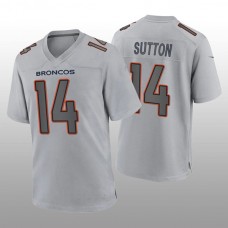 D.Broncos #14 Courtland Sutton Gray Atmosphere Game Jersey Stitched American Football Jerseys