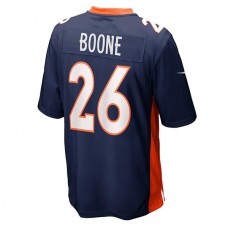 D.Broncos #26 Mike Boone Navy Home Game Player Jersey Stitched American Football Jerseys
