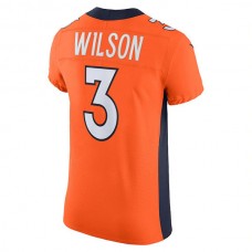 D.Broncos #3 Russell Wilson Orange Vapor Elite Jersey Stitched American Football Jerseys