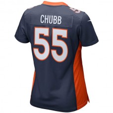 D.Broncos #55 Bradley Chubb Navy Game Jersey Stitched American Football Jerseys