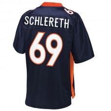 D.Broncos #69 Mark Schlereth Pro Line Navy Replica Retired Player Jersey Stitched American Football Jerseys