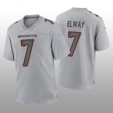D.Broncos #7 John Elway Gray Atmosphere Game Retired Player Jersey Stitched American Football Jerseys