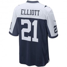 D.Cowboys #21 Ezekiel Elliott Navy Alternate Game Team Jersey Stitched American Football Jerseys