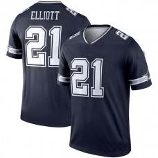 D.Cowboys #21 Ezekiel Elliott Navy Legend Player Jersey Stitched American Football Jerseys