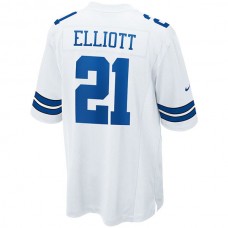 D.Cowboys #21 Ezekiel Elliott White Game Jersey Stitched American Football Jerseys