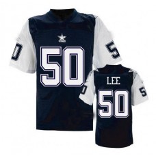 D.Cowboys #50 Sean Lee Navy Blue Throwback Elite Jersey Fashion Jersey American Jerseys