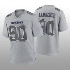 D.Cowboys #90 DeMarcus Lawrence Gray Atmosphere Game Jersey Fashion Jersey American Jerseys