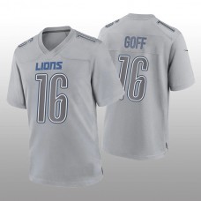 D.Lions #16 Jared Goff Gray Game Atmosphere Jersey Stitched American Football Jerseys