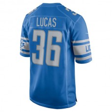 D.Lions #36 Chase Lucas Blue Player Game Jersey Stitched American Football Jerseys