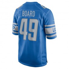 D.Lions #49 Chris Board Blue Player Game Jersey Stitched American Football Jerseys