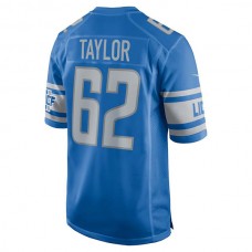 D.Lions #62 Demetrius Taylor Blue Player Game Jersey Stitched American Football Jerseys