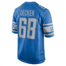 D.Lions #68 Taylor Decker Blue Game Jersey Stitched American Football Jerseys