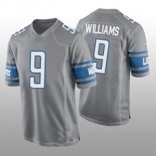 D.Lions #9 Jameson Williams Silver 2022 Draft Alternate Game Jersey Stitched American Football Jerseys