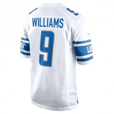 D.Lions #9 Jameson Williams White Player Game Jersey Stitched American Football Jerseys