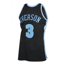 D.Nuggets #3 Allen Iverson Mitchell & Ness 2006-2007 Hardwood Classics Reload 2.0 Swingman Jersey Black Stitched American Basketball Jersey