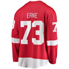 D.Red Wings #73 Adam Erne Fanatics Branded Home Breakaway Player Jersey Red Stitched American Hockey Jerseys