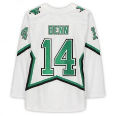 D.Stars #14 Jamie Benn Fanatics Authentic Autographed 2020-21 Reverse Retro White Stitched American Hockey Jerseys