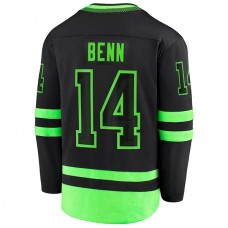 D.Stars #14 Jamie Benn Fanatics Branded 2020-21 Alternate Premier Breakaway Player Jersey Black Stitched American Hockey Jerseys