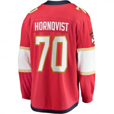 F.Panthers #70 Patric Hornqvist Fanatics Branded Home Breakaway Jersey Red Stitched American Hockey Jerseys