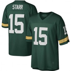 GB.Packers #15 Bart Starr Mitchell & Ness Green 1996 Legacy Replica Jersey Stitched American Football Jerseys