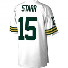 GB.Packers #15 Bart Starr Mitchell & Ness White 1969 Legacy Replica Jersey Stitched American Football Jerseys